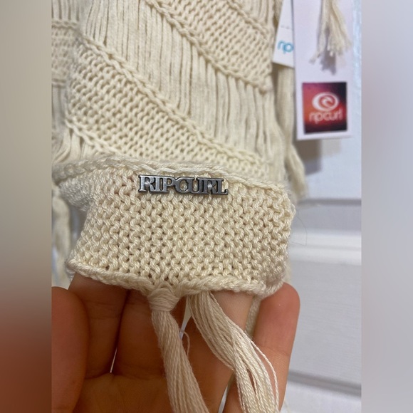 NWT Ripcurl Fringe Boho Hippie Coastal Summer Beachy Swimsuit Coverup Size XS - Picture 4 of 9